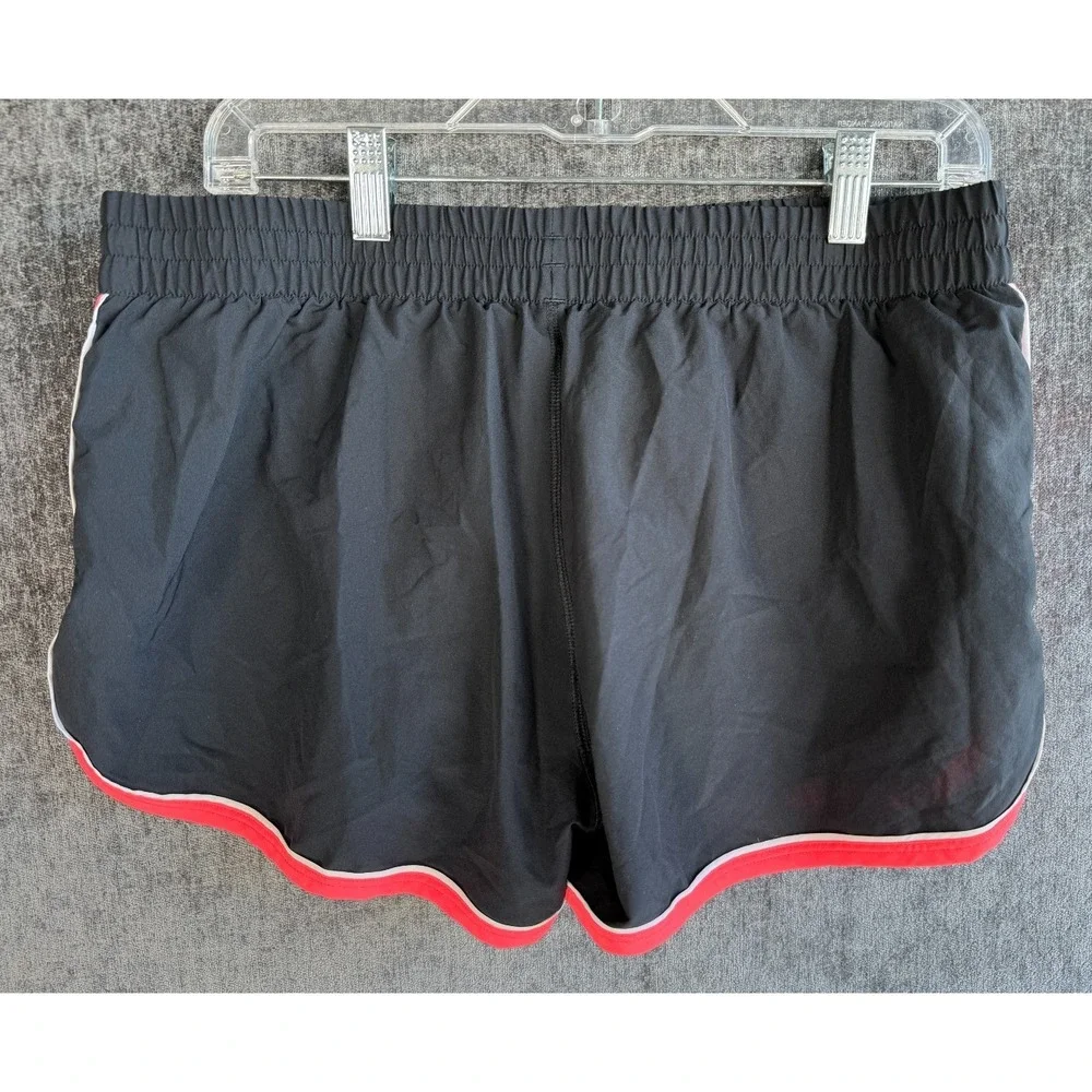 Under Armour Shorts Womens Medium M Black Pink‎ Fly By HeatGear Running Athletic